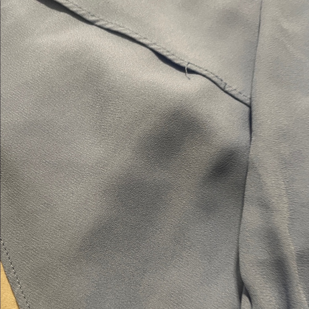 White House Black Market Soft SKY BLUE blouse full sleeves